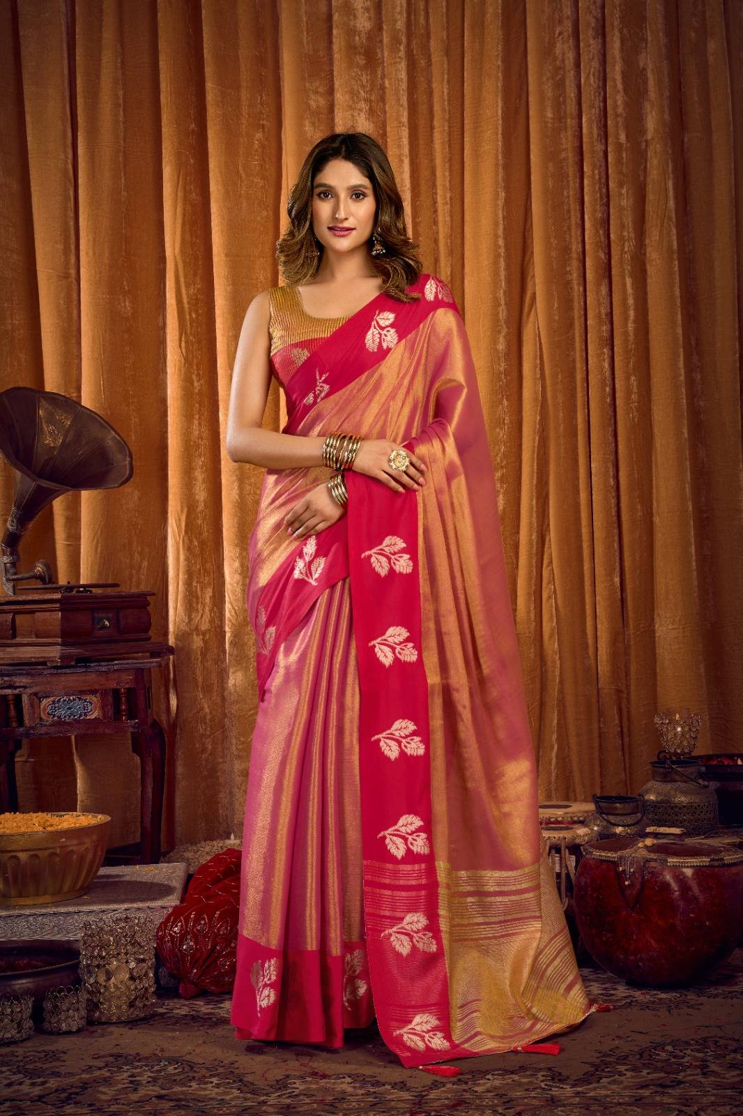 Sumathi By Gobuni 2301 to 2306 series Indian Traditional Wear Collection Beautiful Stylish Fancy Colorful Party Wear & Occasional Wear Soft Tissue  Sarees At Wholesale Price